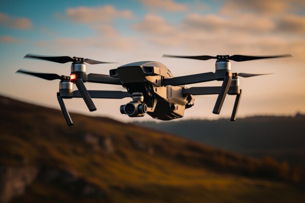 Blog photo of a drone in flight